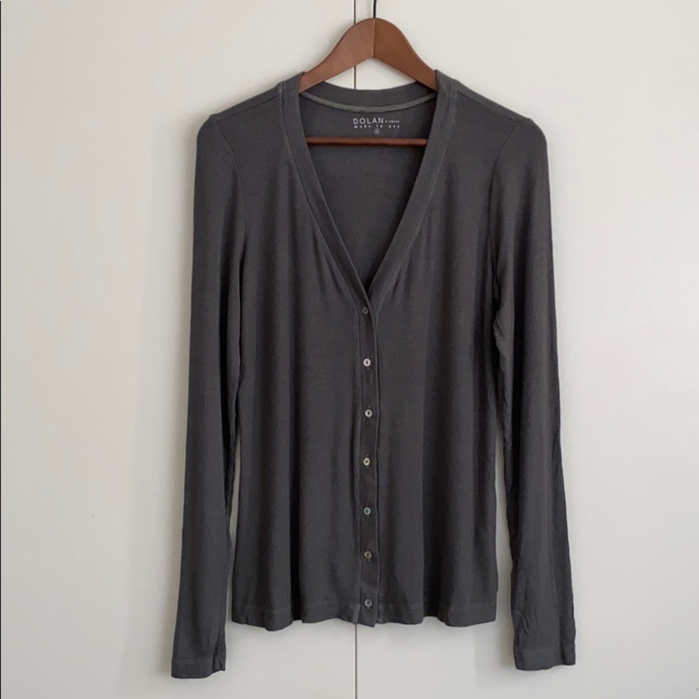 Dolan Ribbed Cardigan - Picture 2 of 7